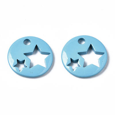 Spray Painted Brass Charms