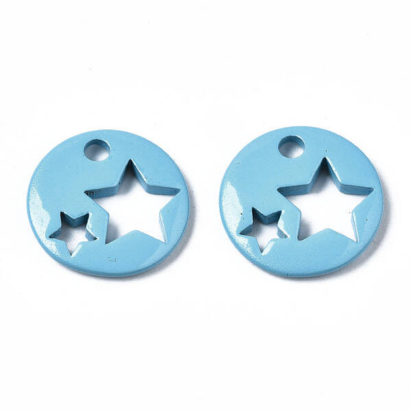 Spray Painted Brass Charms