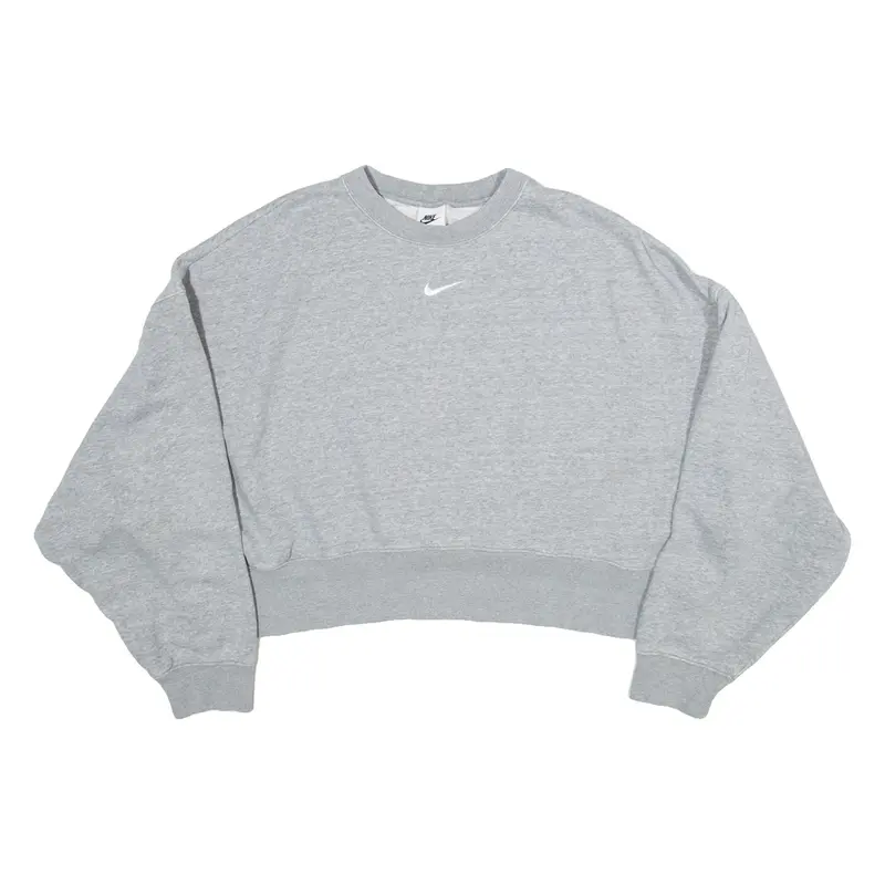 NIKE Cropped Womens Sweatshirt Grey M