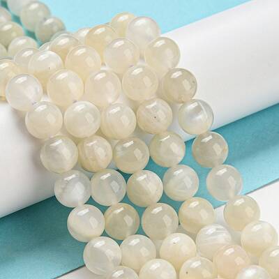 Natural White Moonstone Beads Strands