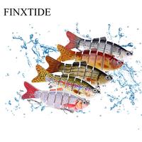 FINXTIDE 5PCS Fishing Lures Swim Bait Freshwater and Saltwater, Glide Bait for bass, Trout Lifelike Jointed swimbait for Bass...