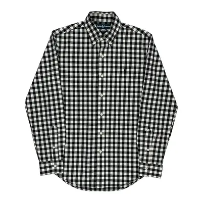Ralph Lauren Checked Shirt - Small Black & White Cotton