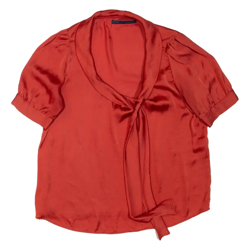 ZARA Womens Blouse Red S