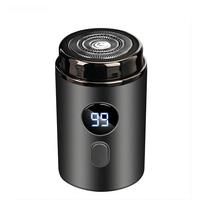 Electric Razor for Men, Mini-Shave Portable Electric Shaver, Pocket Size Portable Shaver Wet and Dry Mens Razor, One-Button U...