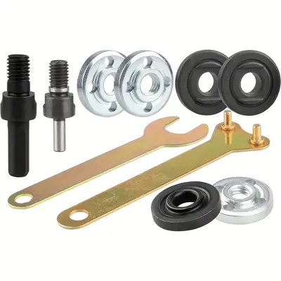 Conversion Angle Grinding Adapter Connecting Rod Kit for Electric Drill, 6mm & 10mm Arbor Mandrel Adapter with Spanner, Angle...