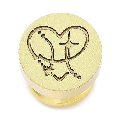 Constellation Golden Tone Wax Seal Brass Stamp Heads