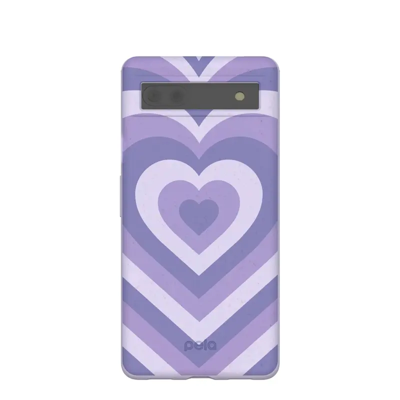 Lavender Power Hearts Google Pixel 6a Case