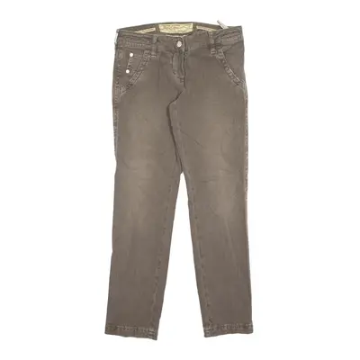 JACOB COHEN Tailored Jeans Brown Denim Slim Straight Womens W28 L28