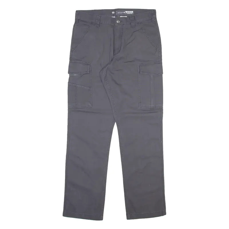 CARHARTT Cargo Mens Trousers Grey Relaxed Straight W32 L32