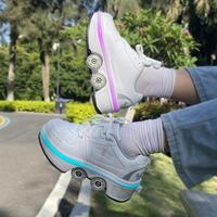 SEBOWEL Roller Skates Multi-function Roller Skates Adult 2-in-1 Transformer Roller Skates Men's and Women's Roller Skates Spo...