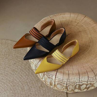CHIKO Catia Pointy Toe Block Heels Pumps Shoes