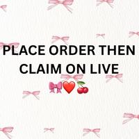 place order then claim on live!! animal theme figures