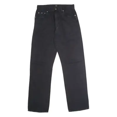 BOSS Montana Mens Canvas Trousers Black Regular Straight W32 L32