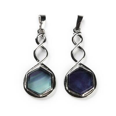Natural Fluorite Pendants