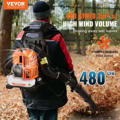 VEVOR Backpack Leaf Blower, Various specifications, 2-Cycle Leaf Blower with Fuel Tank, Ideal for Lawn Care, Leaf Cleaning, a...