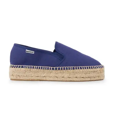 Palma Canvas Espadrille Platform Slip On - Navy | Select Size: 9.5 US (41EU) | Color: Navy Blue