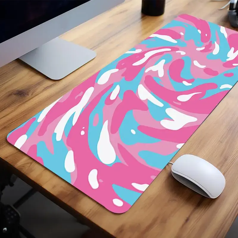 Swirl Pattern Mouse Pad, 1 Count Abstract Art Gaming Mat, Non-slip Rubber Laptop Desk Pad for Office and Home