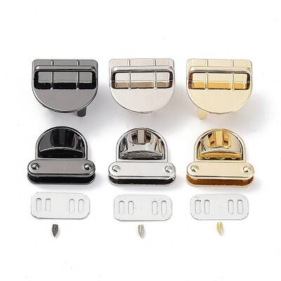 (Defective Closeout Sale: Scratch) Stainless Steel Bag Tuck Clasps
