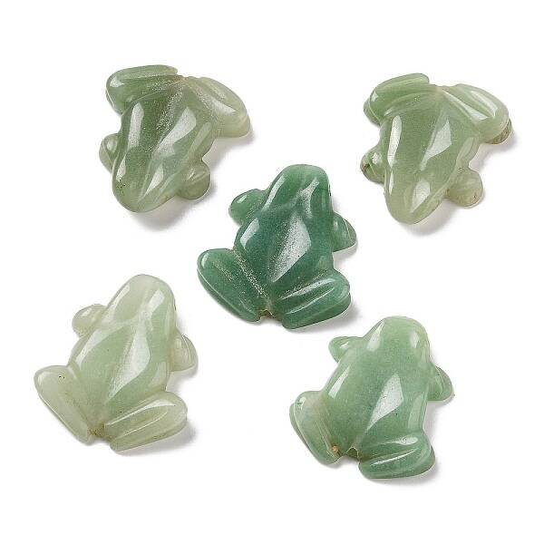 Natural Green Aventurine Carved Beads