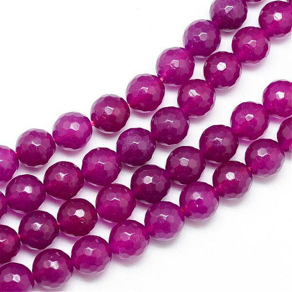 Natural White Jade Bead Strands