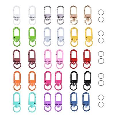 Baking Painted Alloy Swivel Clasps