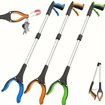 Garbage Picker Grabber with 360° Rotating Clamp, 1 Count Lightweight Heavy Duty Grabber for Seniors, Household Gadgets, Hous...