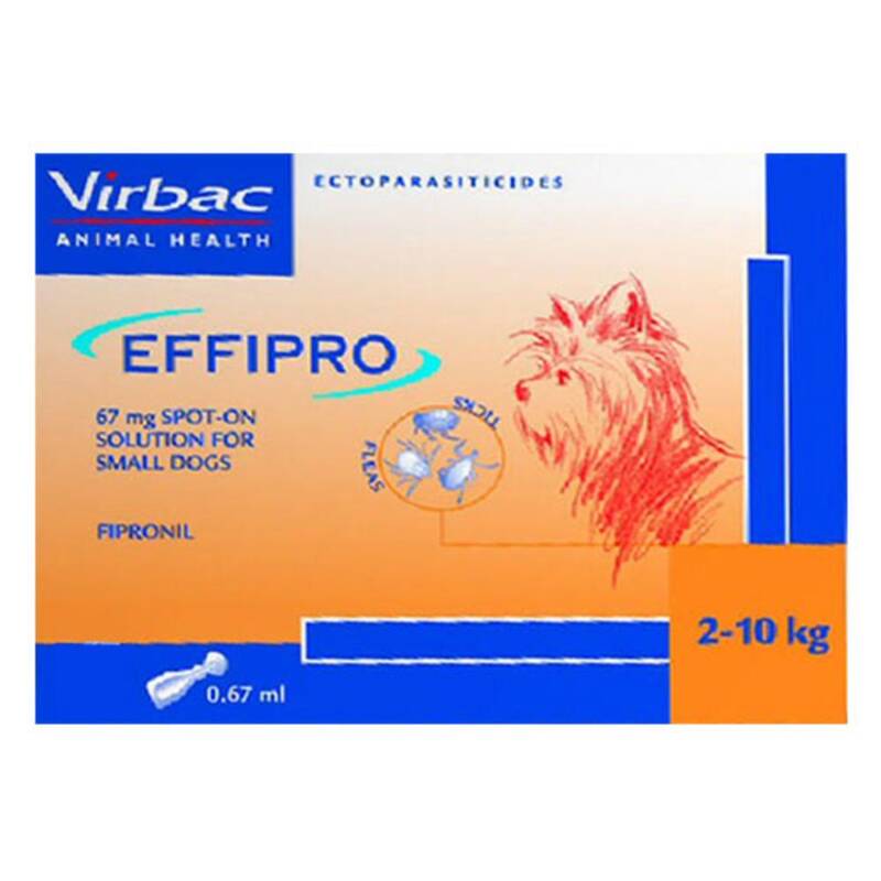 Effipro Spot-On Small Dogs Up To 22 Lbs (Orange) 4 Pack