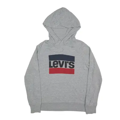 LEVI'S Hoodie Grey Pullover Mens S
