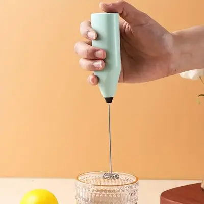 Handheld Milk Frother, Battery Powered Coffee Mixer, Mini Milk Frother for Cappuccino, Smoothie, Matcha, Hot Chocolate, Coffe...