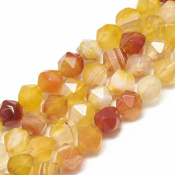 Natural Striped Agate/Banded Agate Beads Strands