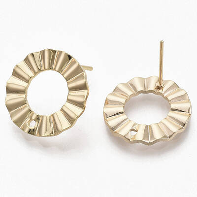 Brass Stud Earring Findings