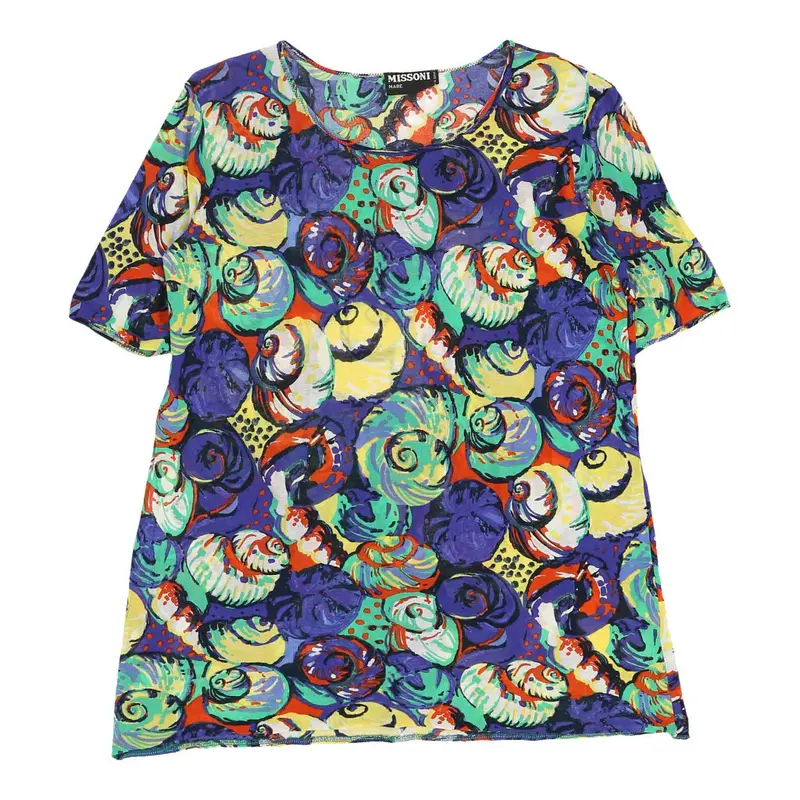 Missoni Sheer T-Shirt - Large Multicoloured Cotton | Size: large