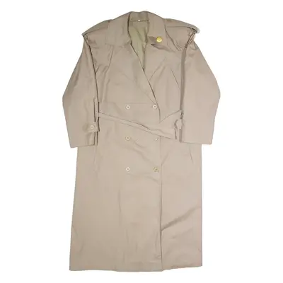 Womens Trench Coat Beige 90s UK 14