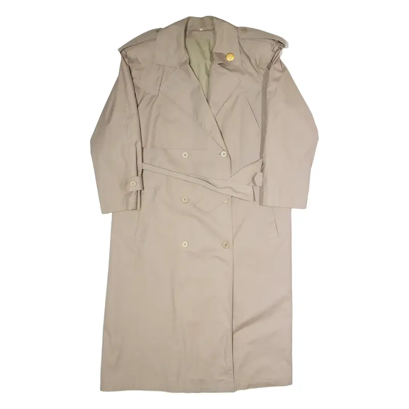 Womens Trench Coat Beige 90s UK 14