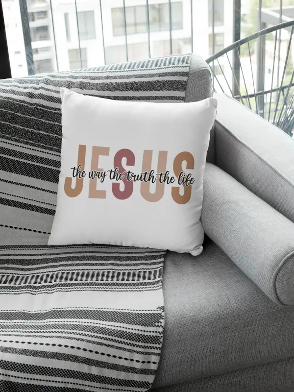 Jesus: The Way, The Truth, The Life Pillow