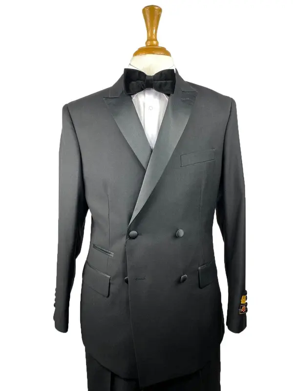 Black Double Breasted Tuxedo
