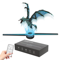 3D Hologram Projection Light, 3D Hologram Display Fan Two Blades 42cm User-Friendly Plug and Play Holographic Advertising Sho...