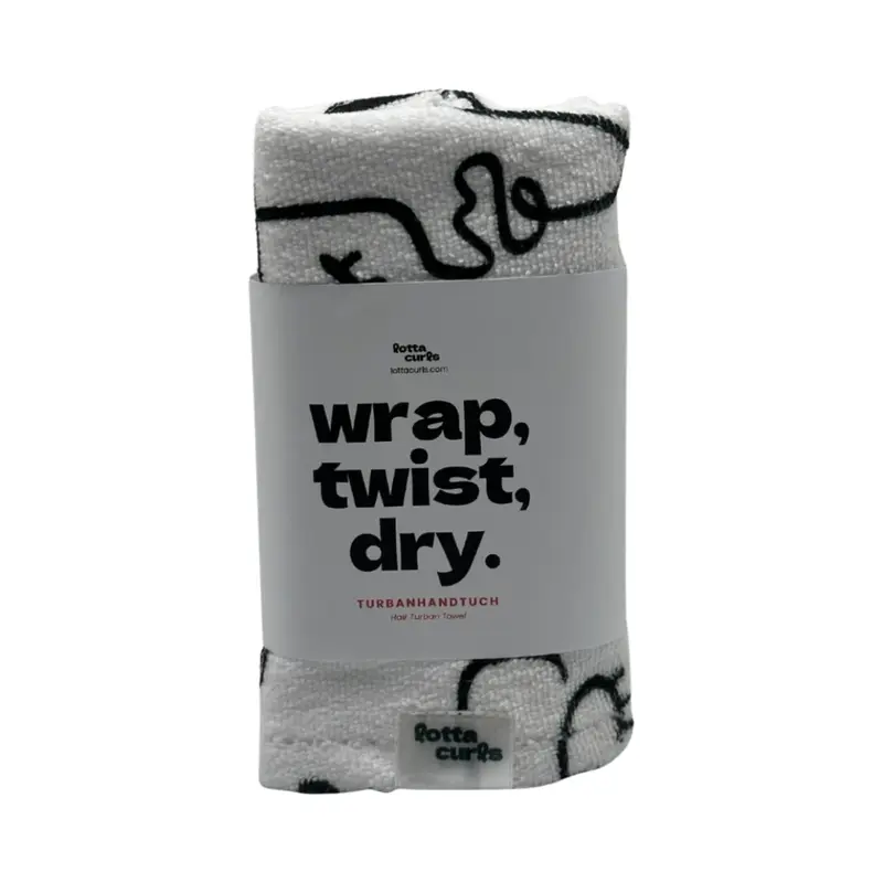 Lotta Hair Turban, Black/White