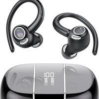 WHATOOK Wireless Earbuds Sport, Bluetooth 5.3 Ear Buds Over-Ear 3D Stereo Headset with Earhooks, 48H Wireless Earphones with ...