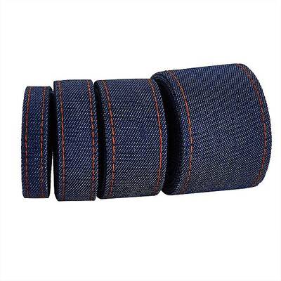 4 Style Stitch Denim Ribbon