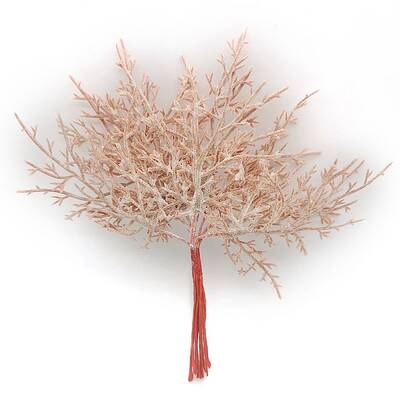 Plastic Artificial Frost Leaves for Wedding Christmas Decoration