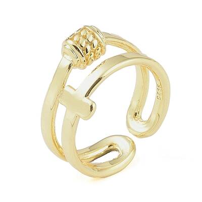 304 Stainless Steel Open Cuff Rings for Women