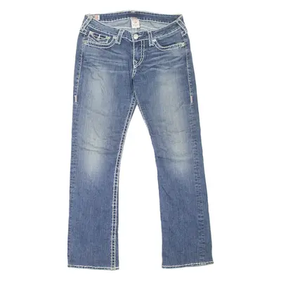 TRUE RELIGION Billy Super T Womens Jeans Blue Bootcut Stone Wash W31 L31