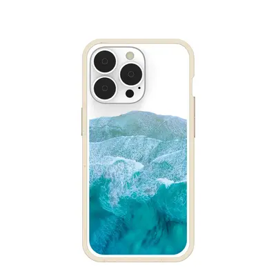 Clear Waves iPhone 13 Pro Case With London Fog Ridge
