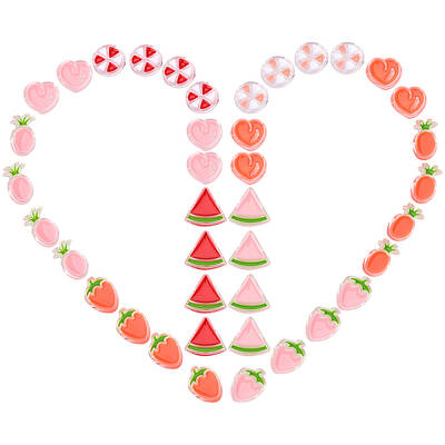 40Pcs 10 Style Transparent Enamel Acrylic Beads
