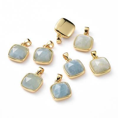 Natural Aquamarine Charms