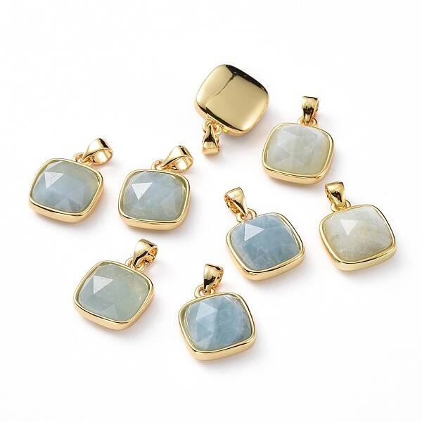Natural Aquamarine Charms
