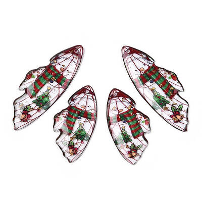 Christmas Theme Epoxy Resin Pendants