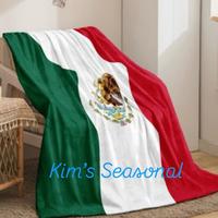 Mexico Throw Size Blanket - 51 x 63 Inches mexican  blanket blanket Lightweight Flannel