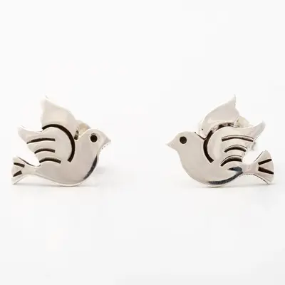 Peace Dove Sterling Post Earrings